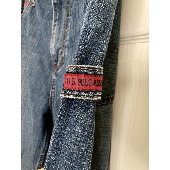 Vintage Polo Assn Baggy Jeans Mens 31x30 Denim Y2K 90s Skater Hip Hop - Picture 5 of 14